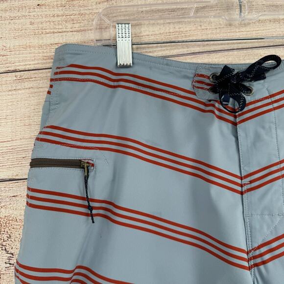 Patagonia Stretch Planing Board Shorts Men's Size 35 Blue/Red - Picture 3 of 8